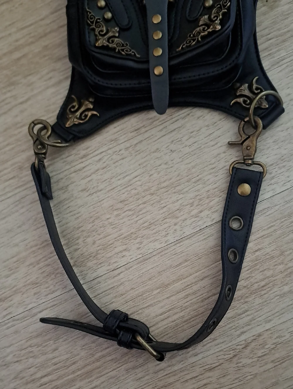 STEEL MOSTER Gothic Steampunk Handbag For Men and Women Hiking Fanny Pack.